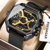 Top Brand Men's Fashion Watch Explosive Three-Movement Electronic Watch Multi-Function Sports Wristwatch
