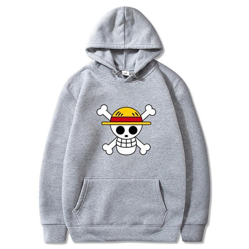 Худи с принтом аниме One Piece, унисекс, парная толстовка с капюшоном, повседневная уличная одежда, пуловер