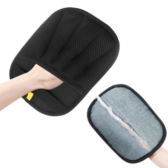 Dog Hair Shaver Double-Sided Pet Hair Removal Glove Breathable Mesh Pet Grooming Glove Anti-static Pet Hair Glove