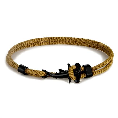 Маленький Свежий Черный Маленький Акула-Молот Браслет Миланская Веревка Многооборотный Регулируемый Шнурок на Руку Работник