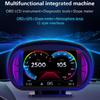 Car Head Up Display Multi-funciton OBD GPS Slope Meter Atmosphere Lamp Full LCD Smart Gauge with 12