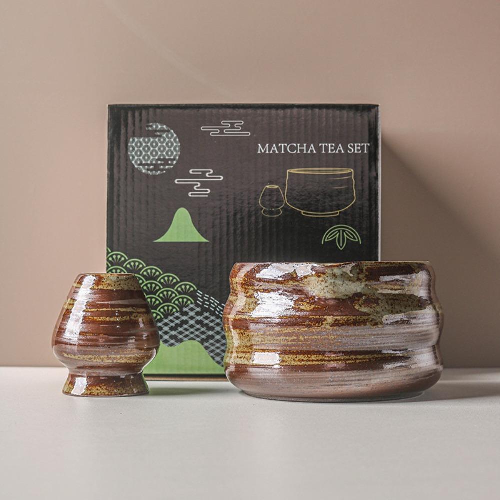 Керамический держатель для венчика матча, текстурированный набор для приготовления матча, новая миска для матча, любители чая