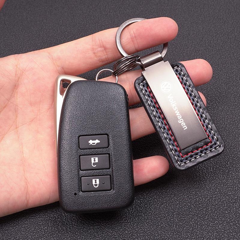 Luxury Metal Car Emblem Keyring Keychains For VW Golf Polo Tiguan Touran Jetta GTI Passat CC T5 Scirocco Arteon Magotan T-Cross LL6
