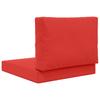 Outdoor Sofa Cushions 2 pcs Red Polyester