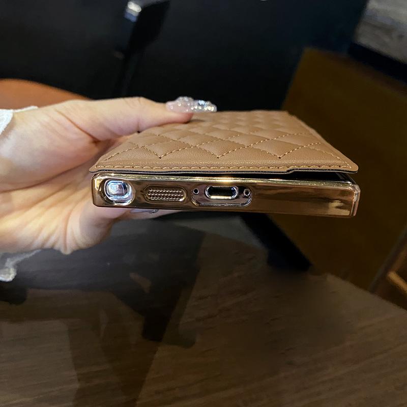 Flip Cover Plating Magnetic Clear Case For Samsung S26 S25 S24 Ultra S23 FE S22 Plus A55 A35 A15 Slot Card Wallet Leather Cases