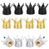 4Pcs Crown Shape Tire Stem Car Wheel Valve Air Anti-dust Caps Cover Decoration