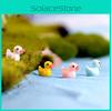 Adorable 5 Colors Mini Colorful Duck Resin Ornaments For Charming Micro Landscapes