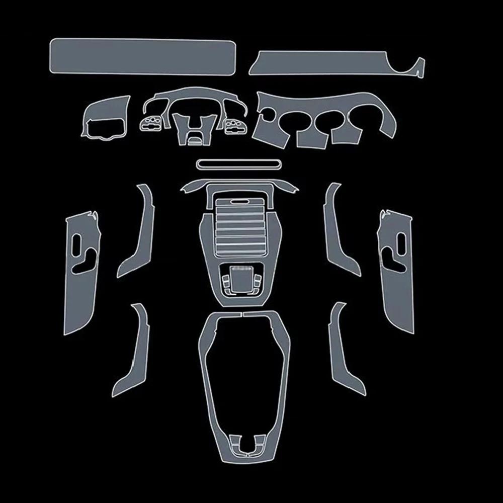 Transparent TPU Paint Protective Foil for Mercedes Benz CLA 35 45 AMG C118 2020-2022 Center Console