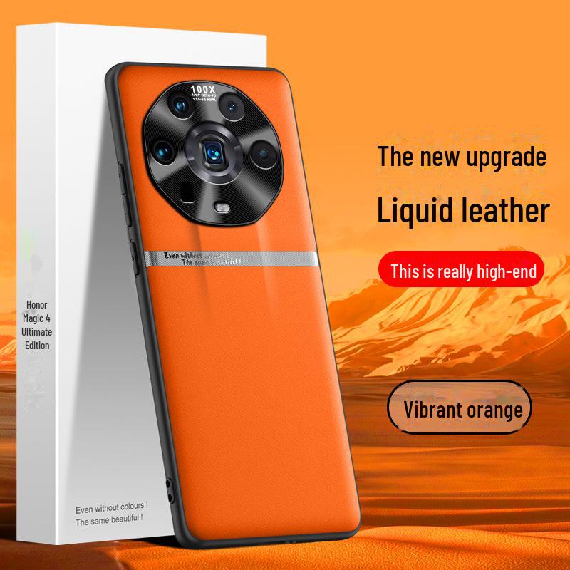 Совместимый кожаный чехол Honor Magic 4 Ultimate: Прочная, устойчивая к падениям, защита от попадания жидкости