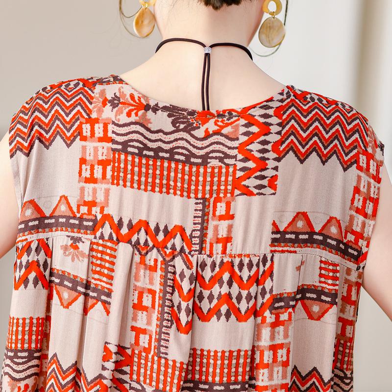 Летнее винтажное платье больших размеров, женские свободные повседневные элегантные длинные платья без рукавов большого размера