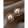 2 серьги в стиле ретро с французскими лепестками розового жемчуга, подходящие для повседневного ношения женщинами