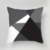 Luxury Home Decoration Cushion Cover Black Gray Dark Black and White Style Pillow Cover Office Sofa Cushion Cover