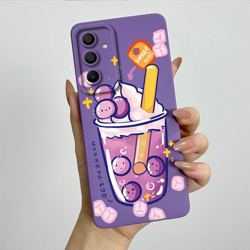 Sweet Soft Phone Case for Samsung Galaxy A15 A155 A156 4G 5G Fashion Cool Painted Cases Protection Back Cover Accessories Casing