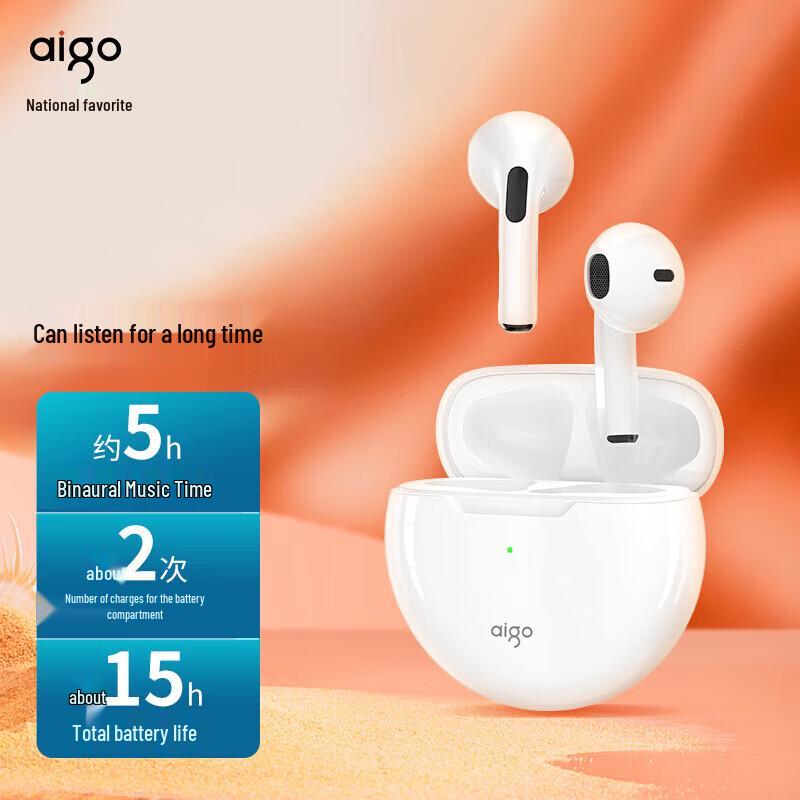 aigo T16 True Wireless Semi-in-Ear Bluetooth Earbuds