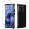 Прозрачный чехол для телефона Moto G86 5G, Гибридный чехол 3 в 1 с усиленными углами-подушками безопасности, Ударопрочный бампер, Защитная крышка для телефона Motorola G56 5G, G06