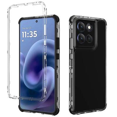 Прозрачный чехол для телефона Moto G86 5G, Гибридный чехол 3 в 1 с усиленными углами-подушками безопасности, Ударопрочный бампер, Защитная крышка для телефона Motorola G56 5G, G06