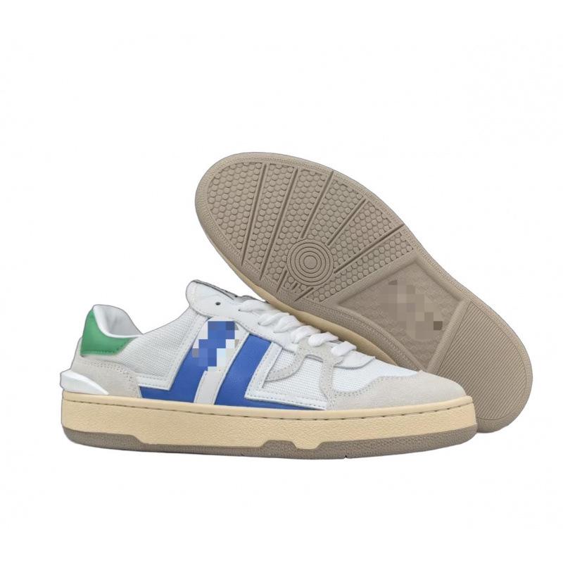Men'S And Women'S Leather Splicing LaceUp Sports And Leisure Shoes Retro Board Shoes Dad Shoes