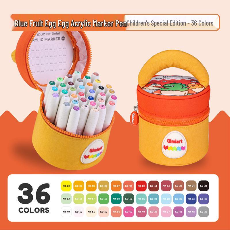 Lan Guo 288-Color Soft Tip Liquid Acrylic Markers Gift Box for Students & Children - Stackable Watercolor Pens