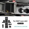 Suede/Polyester For Seat Leon MK3 2013 2014 2015 2016 2017 2018 2019 Car Front Rear Doors Map Pocket Sticker Accessories
