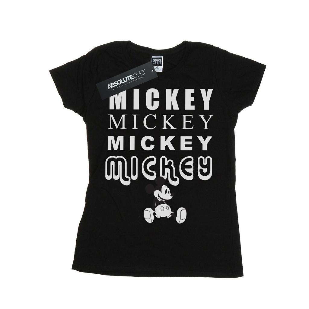 Disney Womens/Ladies Mickey Mouse Sitting Cotton T-Shirt