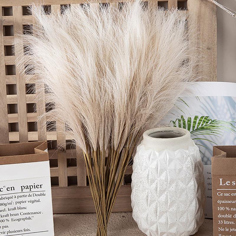 1/5 шт. INS Style Reed Pampas Grass Искусственные цветы Высококачественный букет Искусственные растения Бохо Домашний декор Спальня Сад Балкон