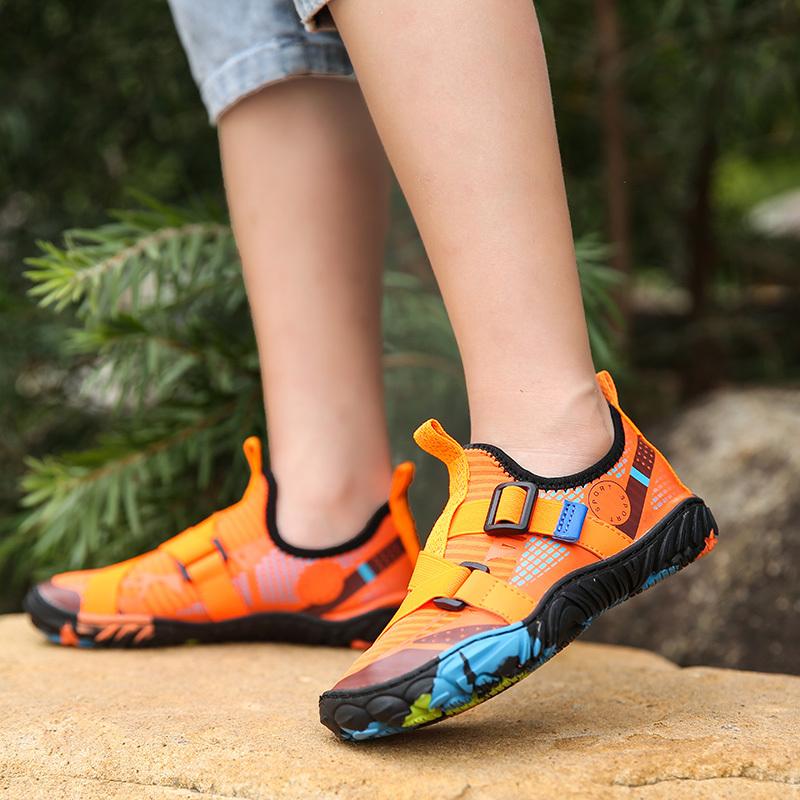 Детская обувь для босиком, детская дренажная обувь для пляжного плавания, быстросохнущая обувь для катания на лодках, дайвинга, рыбалки, серфинга, спортивные забродные кроссовки