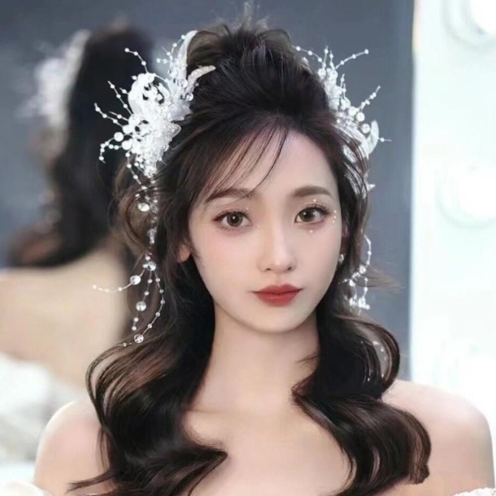 Shining Crystal Hairclips Luxury Bridal Hair Accessories Stylish Head Accessories Party