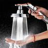 Big Panel Chrome Shower Head High Pressure Handheld Showehead With Stop Button Rotating Shower Head Bathroom Accessories HMM