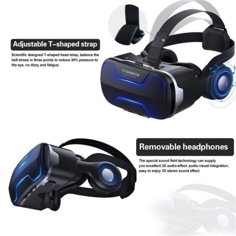 G02ED Shinecon VR Glasses Headset Version Eye Protection 360 Panoramic Glasses Mobile Phone VR