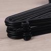10Pcs Black Adult Clothing Hanger Plastic Hangers Organizer Dry Clothes Rack