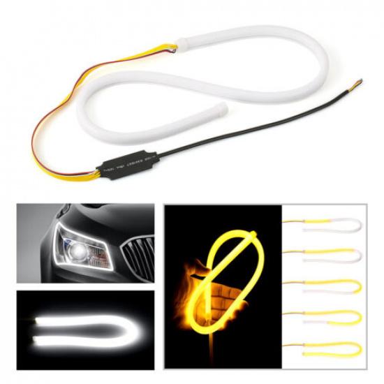 2X40cm Slim Sequential LED Strip Indicator Turn Signal DRL Daytime Running Light
