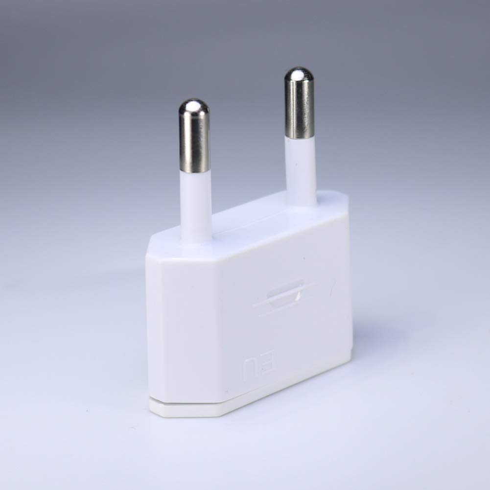 Lingzaling Europe Outlet Conversion Adapter for Overseas Travel Power Conversion Plug C Type Set of 2 (White)
