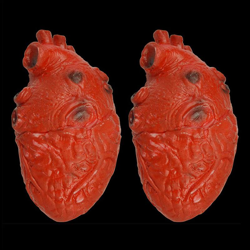 Halloween Horror Bloody Fake Brain Heart Props Lifelike Simulation Human Organ Decorations For Spooky Home Party Decorations