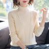 Осень-зима женский повседневный свитер модный женский свободный свитер с круглым вырезом и длинными рукавами многоцветный вязаный свитер топ