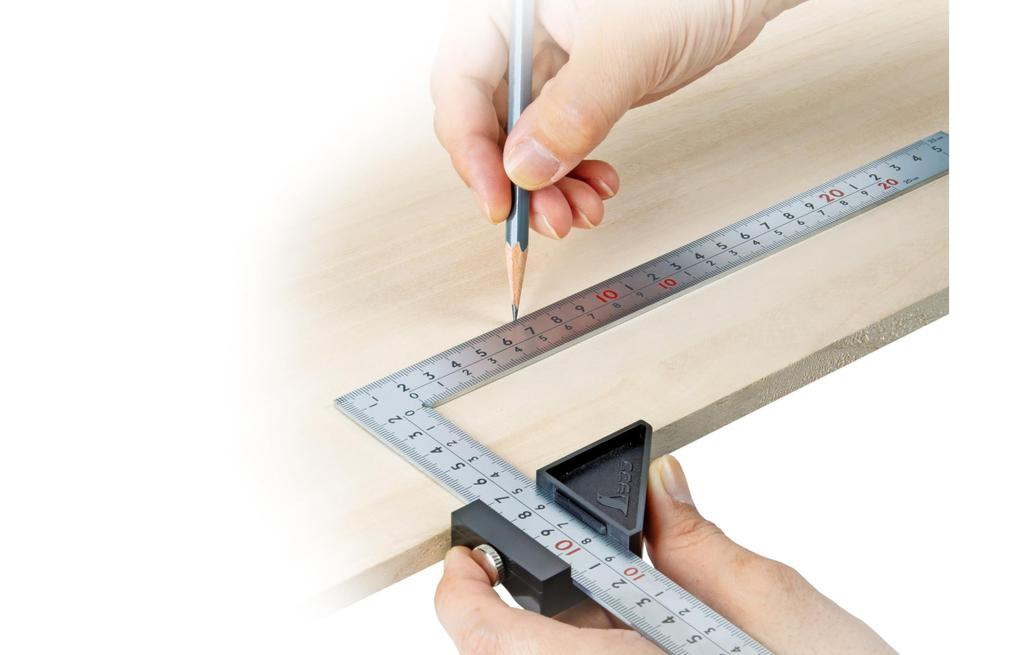 Shinwa Sokutei Curved Measurement, Thick Wide, Silver, 50cm, Same Size On Both Sides, 8 Step Scale, Stopper for Curved Measurement JIS 12443