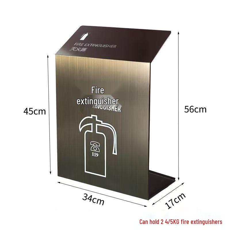 Fire Extinguisher Rack with Storage and Safety Cover for Dry Powder
