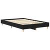Bed Frame Black Oak Effect 193 x 143 x 25 cm Engineered Wood