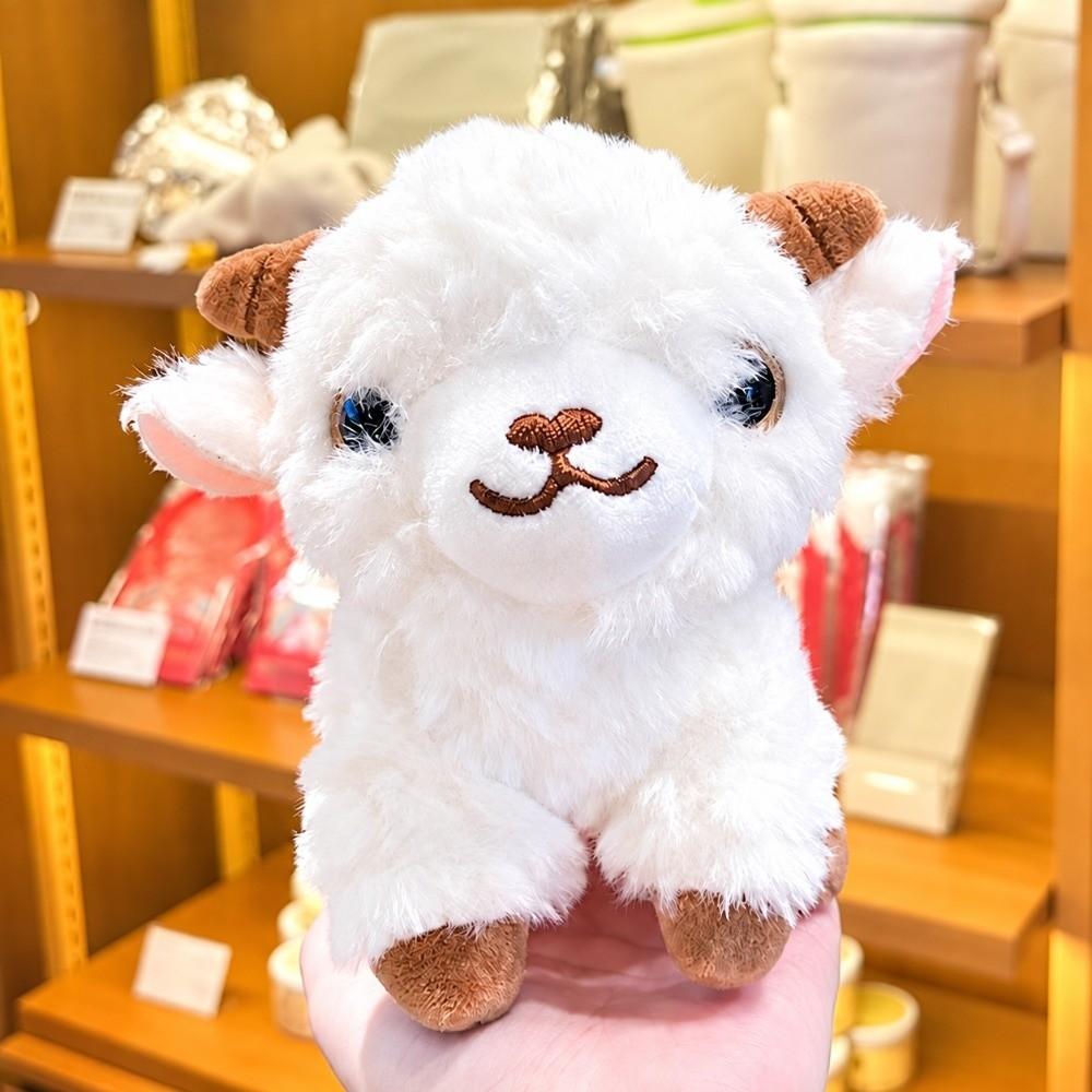 Soft Lamb Plush Keychain Cartoon Sheep Goat Bag Pendant Plush Stuffed Doll Keyring Bag Charm