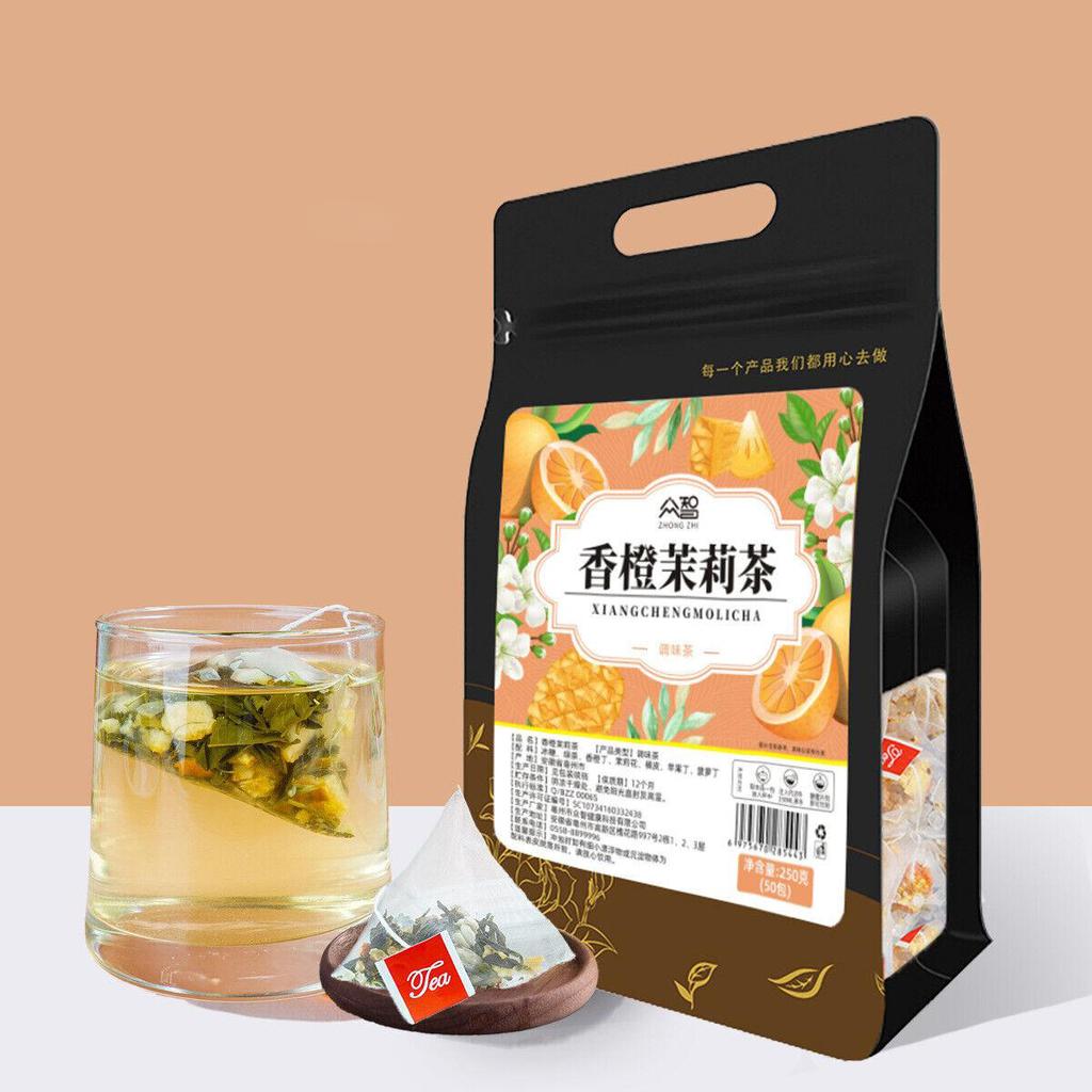 Orange Jasmine Tea Individually Packaged Flavored Tea Beauty Slimming Tea