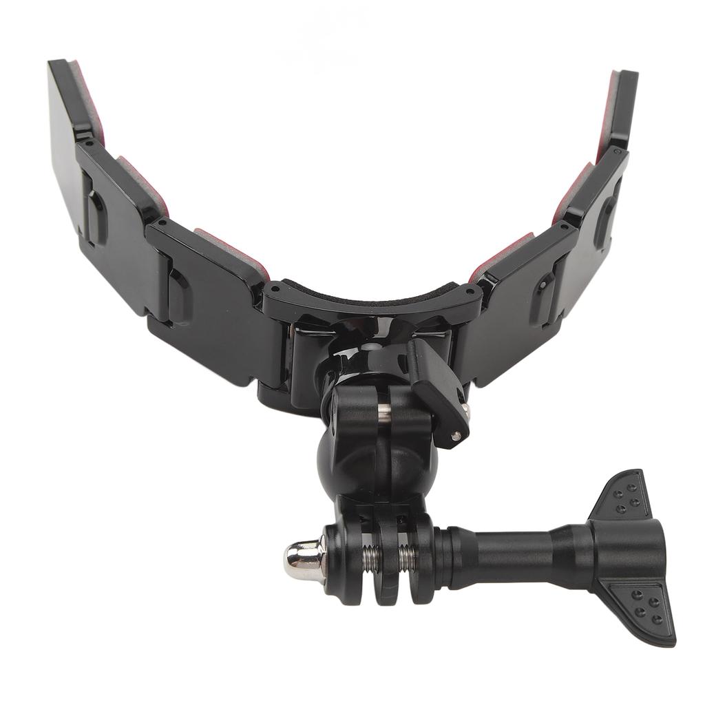 Крепление на подбородок для мотоциклетного шлема для экшн-камеры, 3 секции, съемное, двусторонний скотч, вращение на 360 градусов