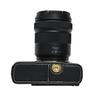 Получехол для камеры из ПУ кожи с принтом пальм для Panasonic Lumix S9, с отверстием для батареи и нижней крышкой, с ремешком
