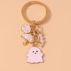 Cute Enamel Animal Duck Keychain Chicken Key Ring Pendant for Key Holder Women Girls Handbag Decor Handmade Jewelry Gift