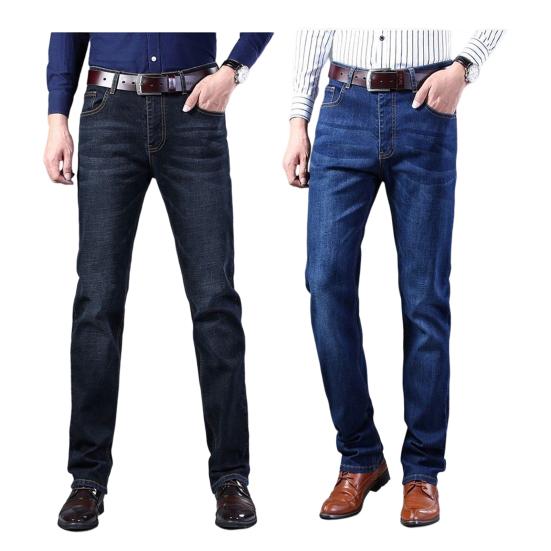 Крутые мужские джинсы, прямые джинсовые брюки, лето-весна