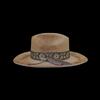 Fashionable Wool Top Hat French Distressed Jacquard Decoration Feathers Pure Wool Felt