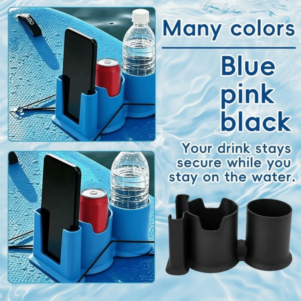 2-in-1 Design Paddleboard Cup Holder Double Cup Drink And Phone Holder Paddleboard Holder Canoes