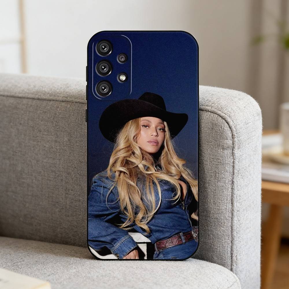 S-Singer B-Beyonce Чехол для телефона для Samsung S25, S24, S21, S22, S23, S30, Ultra, S20, Plus, Fe, Note, 10, 9, 5G Черный чехол