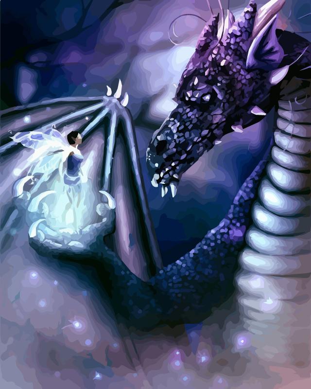 40x50 см картина маслом по номерам рисунок дракона на холсте ручная роспись художественный подарок DIY картина по номерам наборы животных домашний декор