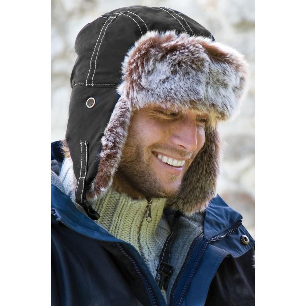 Result Unisex Classic Thermal Winter/Ski Sherpa Trapper Hat