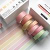 8pcs Pure Color & Plaid Paper Washi Tape Set 15mm 10mm Basic Pattern Adhesive Masking Tapes Home DIY Decoration Stickers A6163