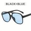 Large Frame Joined Body Square Sunglasses Women Classic Oversized Pilot Fashion Sun Glasses Outdoor Shading for Men Eyewear